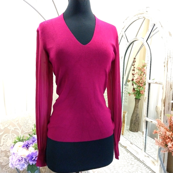 🔥LAST 1🔥NWT TED BAKER FUCHSIA SWEATER - Picture 4 of 7